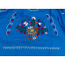 Vestido Bordado Multicolor niña Color Azul Turquesa,Talla 0 Vestido Bordado Multicolor niña Color Azul Turquesa,Talla 0