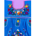 Vestido Bordado Multicolor niña Color Azul Turquesa,Talla 0 Vestido Bordado Multicolor niña Color Azul Turquesa,Talla 0