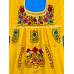 Vestido Bordado Multicolor niña Color Amarillo ,Talla 0 Vestido Bordado Multicolor niña Color Amarillo ,Talla 0