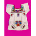 Vestido Bordado  Multicolor niña Color Blanco,Talla 1