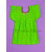 Vestido Bordado  Multicolor Color Verde Limón,Talla 0
